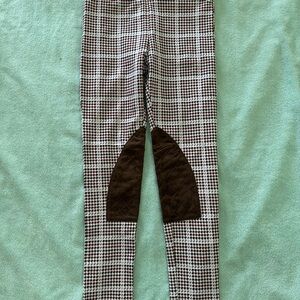 NWT Janie and Jack Big Girl’s Houndstooth Rider Ponte Pants Size 10